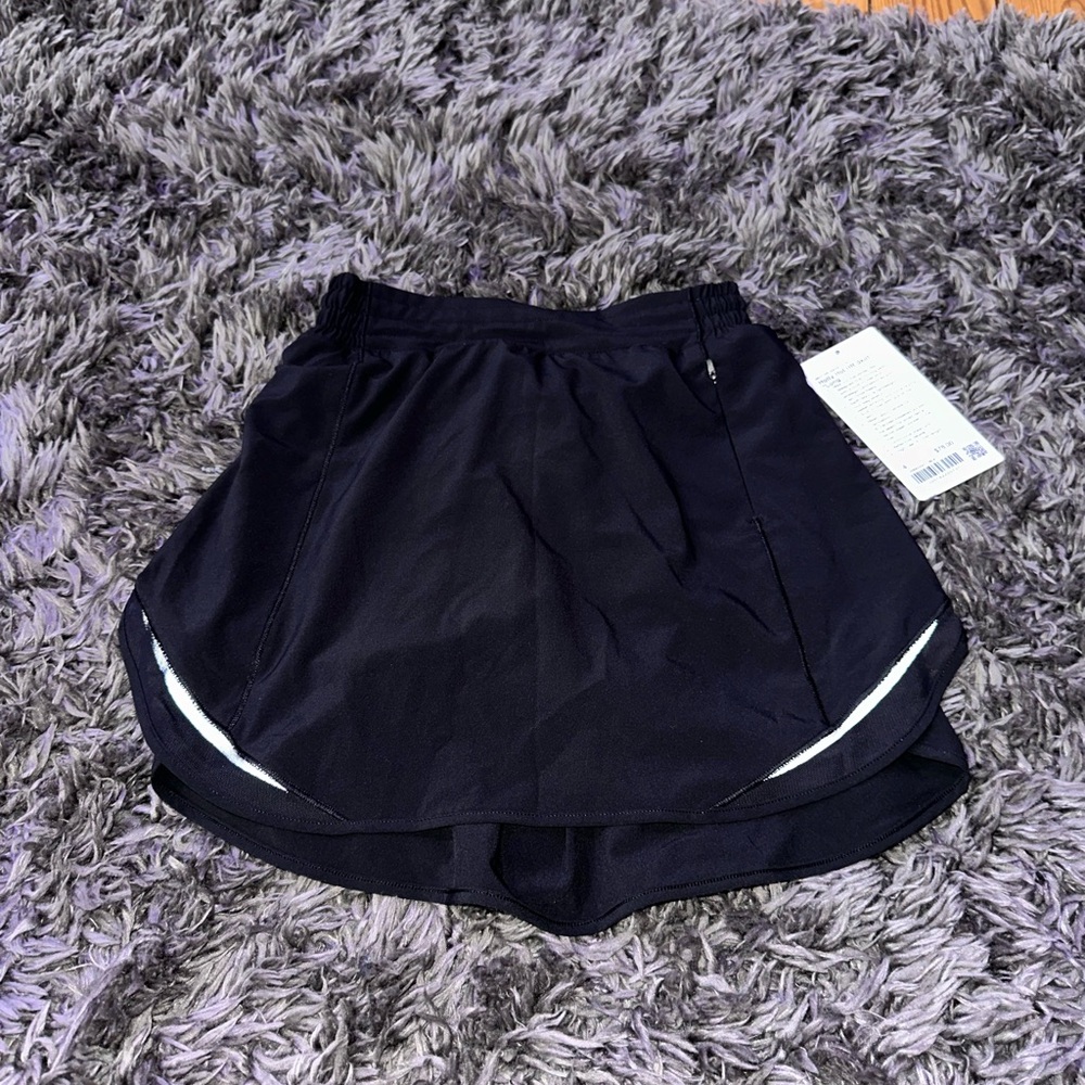 Lululemon Athletica Black Hotty Hot Skirt